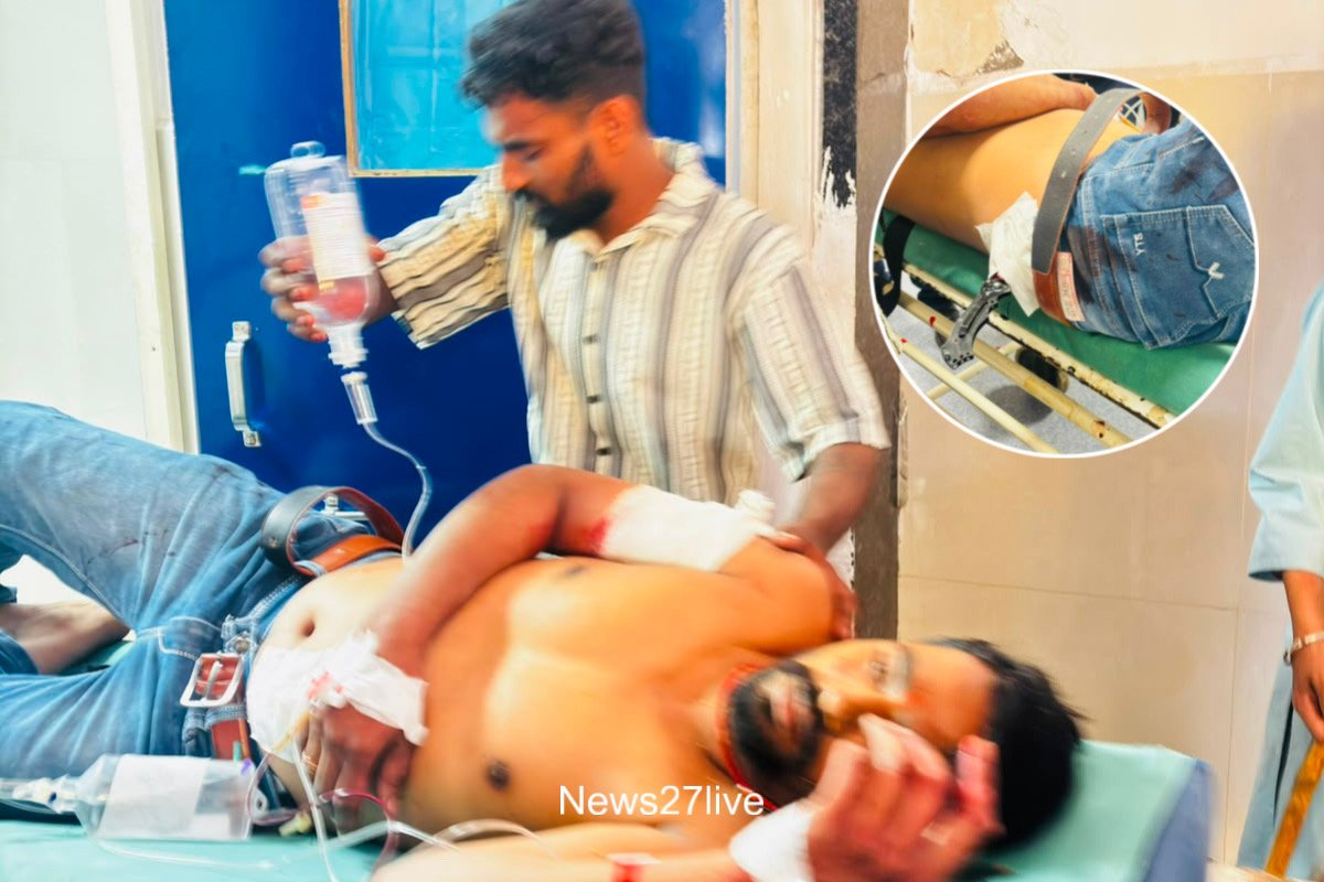ज़मीन विवाद में दो पक्षों में खूनी संघर्ष, युवक पर चाकू से हमला, आरोपी नामजद।