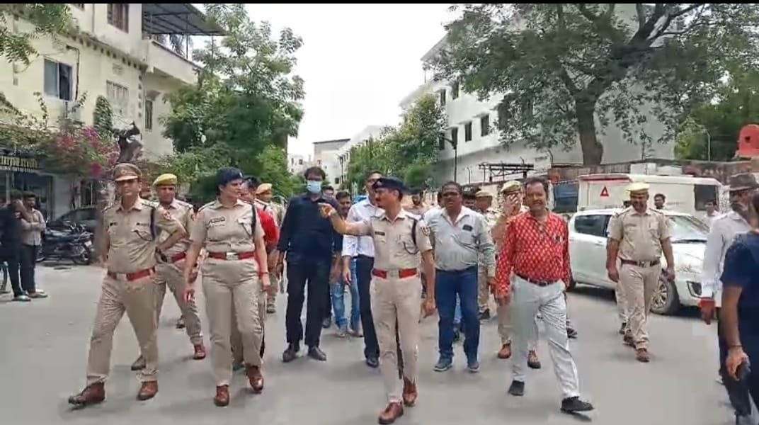 भगवान जगन्नाथ रथ यात्रा को लेकर उदयपुर पुलिस अलर्ट, एसपी ने किया पैदल रूट मार्च